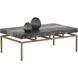 Toreno 48 X 28 inch Antique Brass Coffee Table